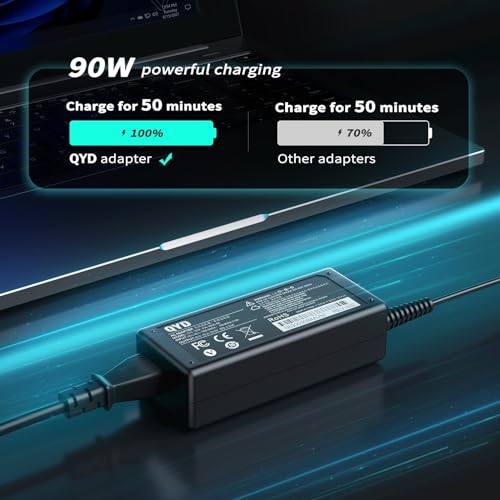 QYD 45W 19V 2.37A AC Adapter Laptop Charger Compatible with ASUS Vivobook 15 F512 F512DA F512JA F512D F512FA X512FA X512DA F515 F515EA TP510 VivoBook S15 S532FA Notebook Power Supply Cord