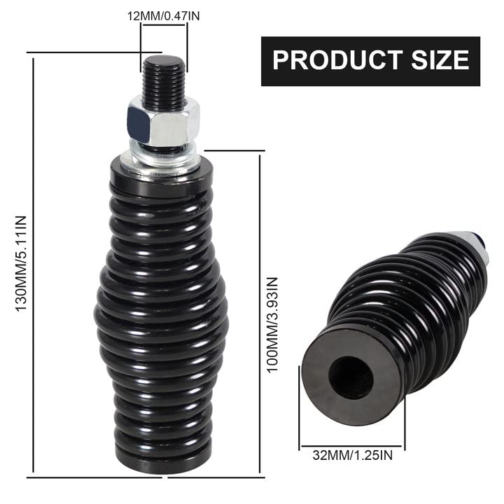 Image of 2PCS M12 Heavy-Duty LED Whip Light Antenna Spring Mount Compatible with Trucks Car RZR UTV Can Am ATV Off Road