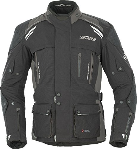 Chaqueta de hombre Büse Highland chaqueta de moto en negro/rojo