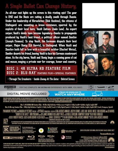 Image of Enemy at the Gates (Limited Edition SteelBook) [4K UHD + Blu-ray + Digital]