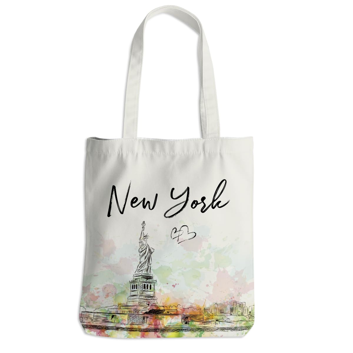 jealance Watercolor New York Paris Chicago Nashville Italy California Lover Gifts Tote Bag Beach Bag Travel Souvenir Gift