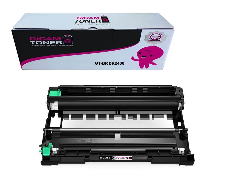 GICAM Tambor DR2400 Tóner Compatible con Brother DR 2400 Drum Alto Rendimiento Válido para Impresoras: DCP L2530DW / MFC L2710DW / HL L2350DW / HL L2310D / HL L2370DN