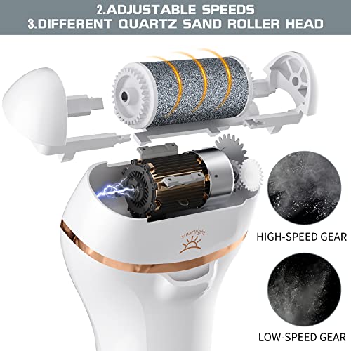 Electric Foot Callus Remover, Rechargeable Portable Electronic Foot File Pedicure Kits, Callus Remover Tools, Foot Scrubber File, Professional Pedicure Tools, Foot Care For Dead Skin Ideal Gift #TOP1