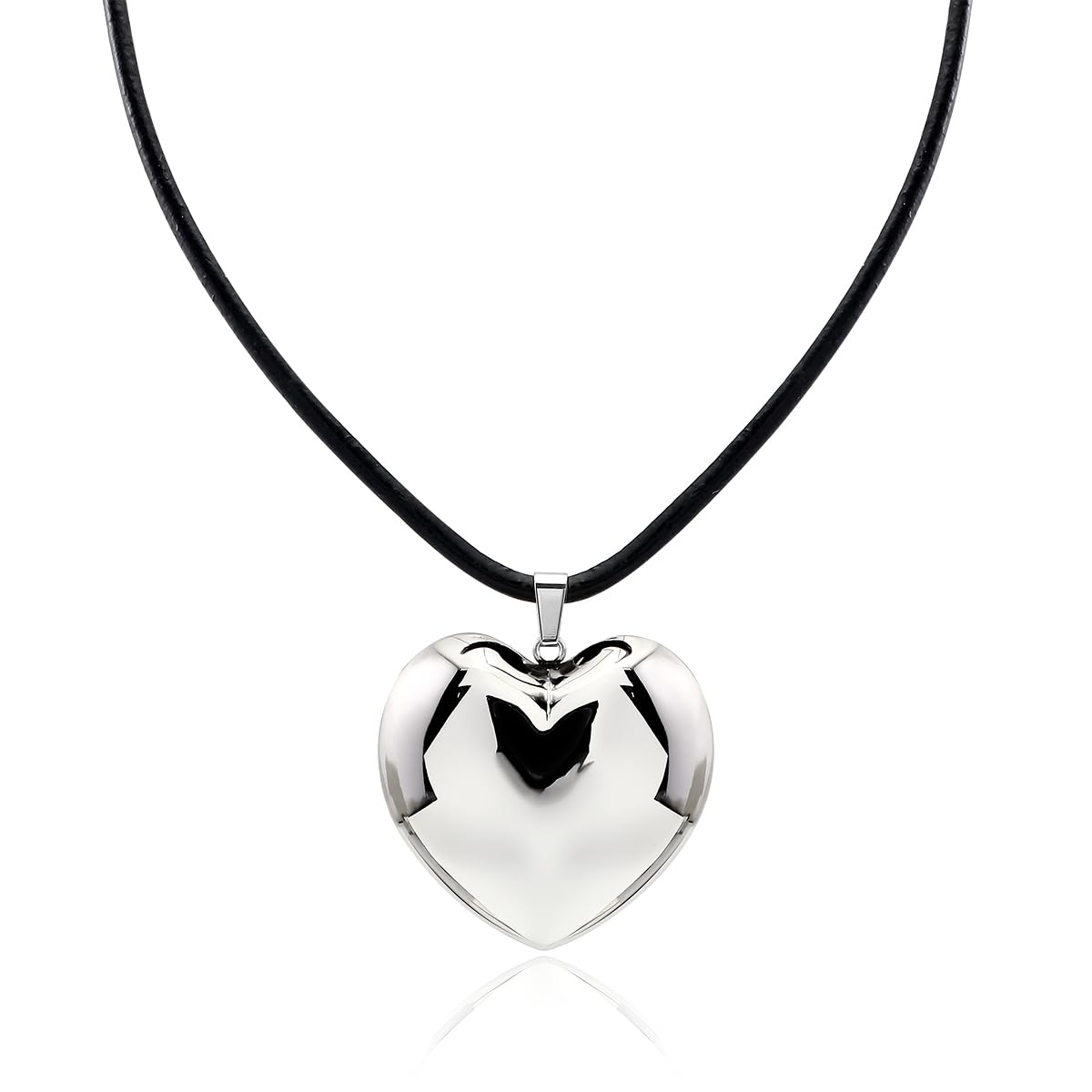 Collier cadenas coeur en acier inoxydable : grosse chaîne torsadée bijoux tendance - Canada