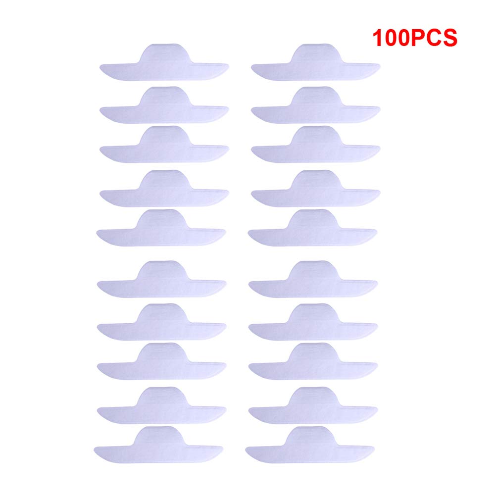 100pcs Neck Sweat Pad Collar Sweat Pad
