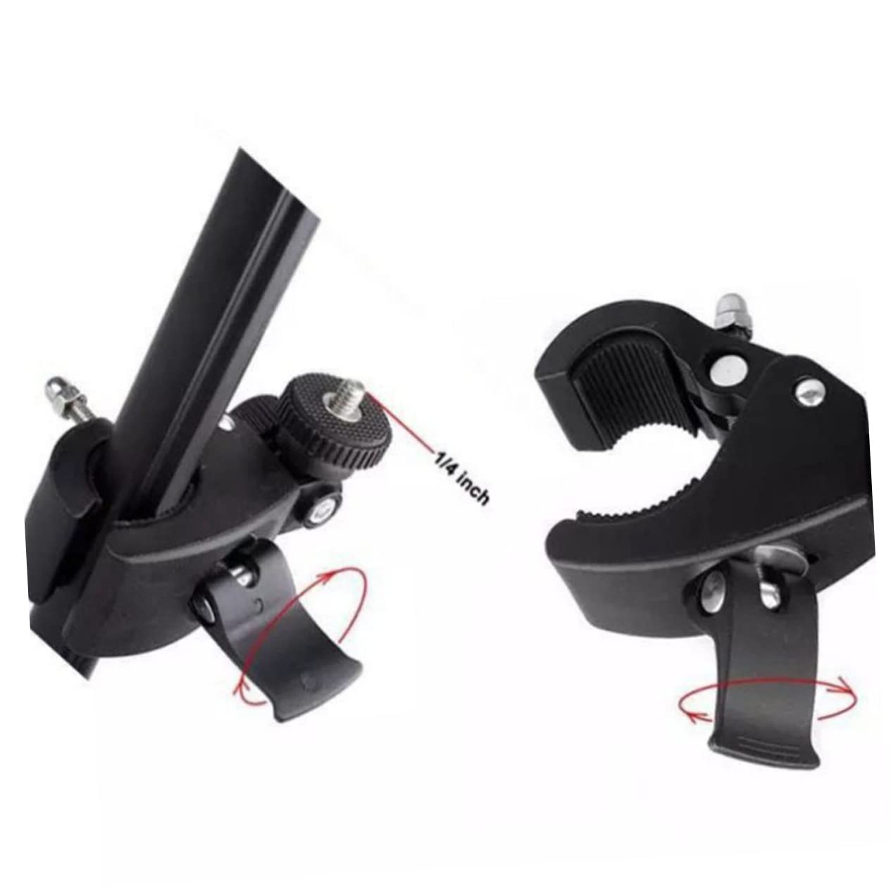 KONTONTY 1pc Live Martphone Mount Adapter Universal Adapter Stand for Tablet Live Broadcast Phone Holder Tablet Holder Stand Bendy Lazy Bracket Smart Phone Multi-Function Phone Clamp Black