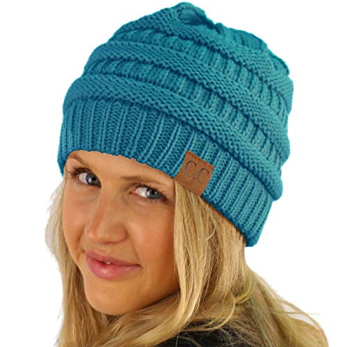 Image of Hatsandscarf CC Exclusives Solid Color Beanie Tail Hat for Adult (MB-20A)