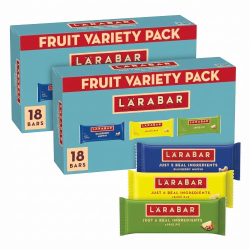 Larabar Fruit and Nut Bars Variety Pack, Gluten Free and Vegan, 28.8 oz, 18 Ct (Pack of 2)