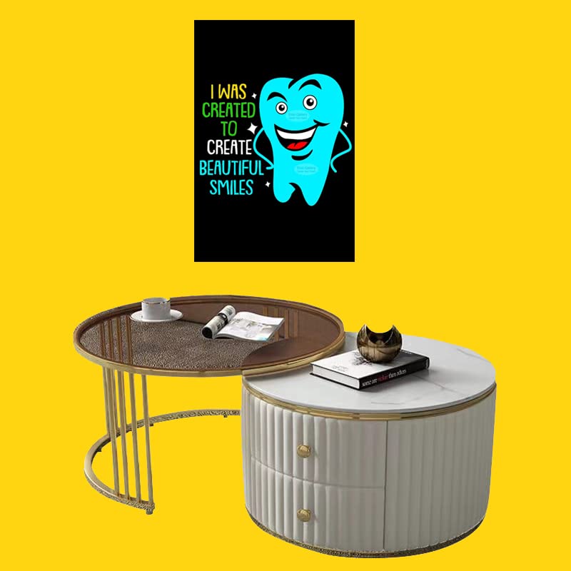 Funny Creative Dental Wall Sticker Poster for Office, Hospital, Clinic High Laminate 12x18 Inc Waterproof,Dustproof