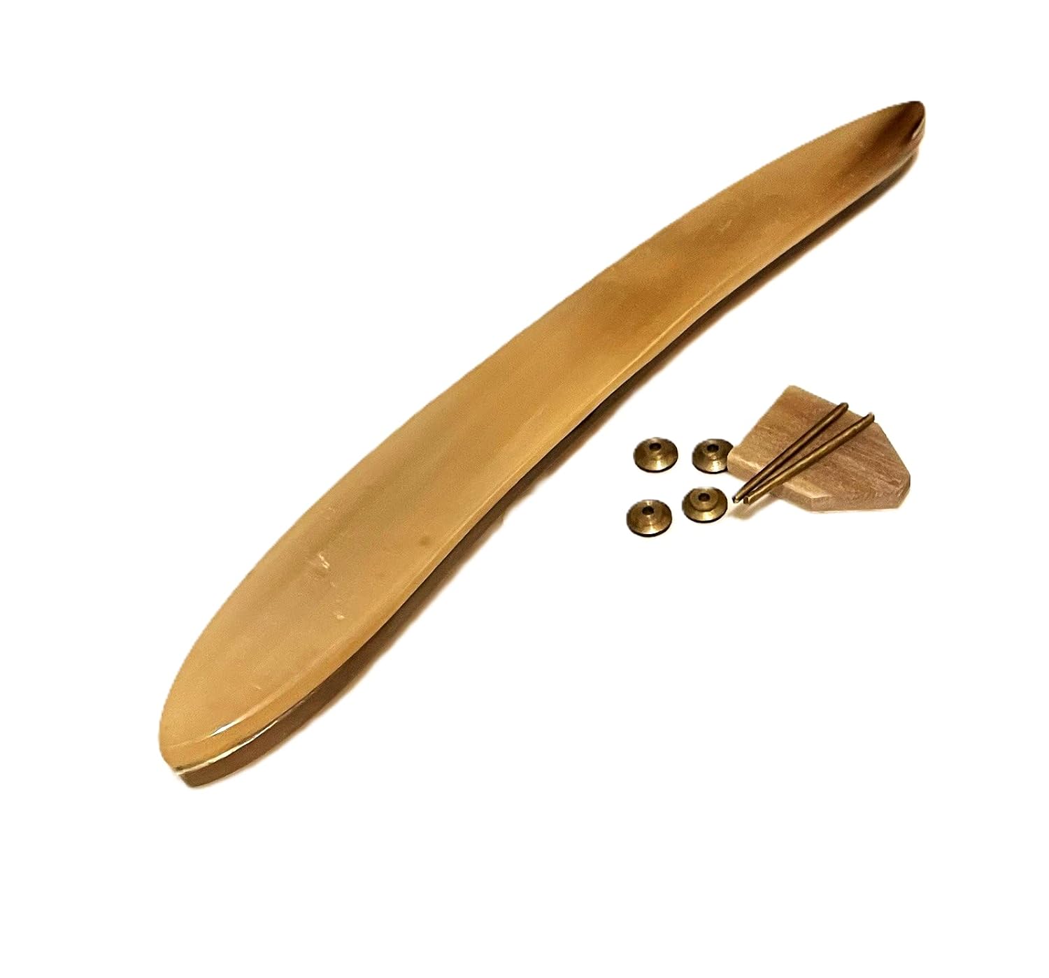 Blonde Horn Straight Razor Scales Restoration Handles W Hardware For Dovo Puma Boker Solingen