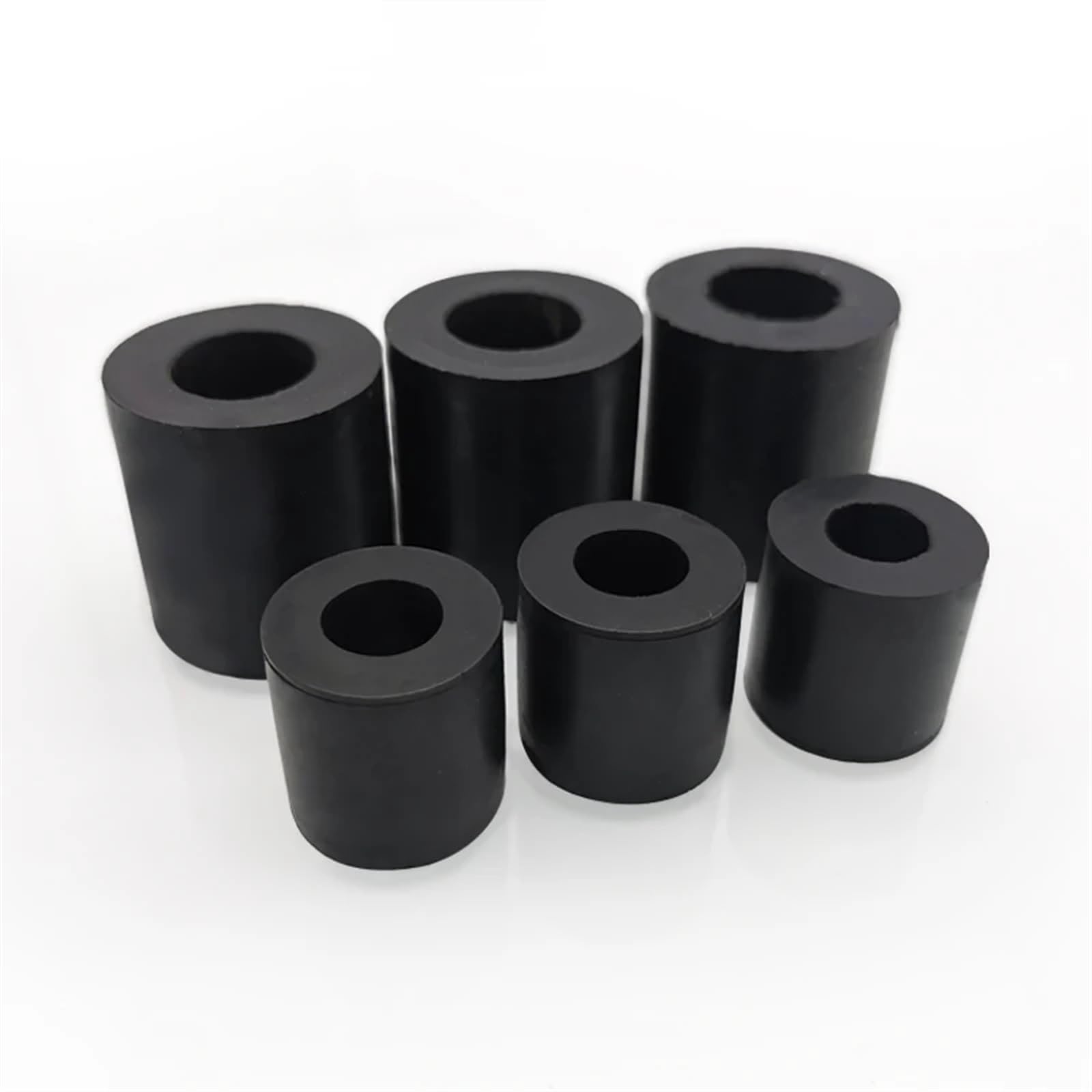 Columna amortiguadora de acoplamiento de pasador de goma resistente al desgaste, amortiguación mecánica de voltaje resistente y alta elasticidad a prueba de golpes (Tamaño : 46x86x86mm(1Pcs))