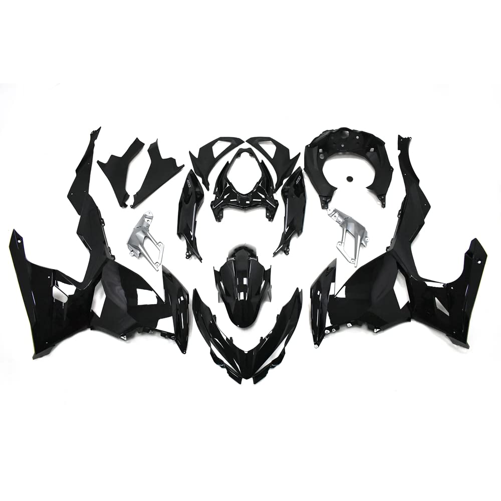 Sportfairing Fairings Fit for Ninja 400 2018 2019 2020 2021 EX400R ABS Plastic Fairing kit Sportbikes Injection Bodywork - Black