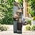 40”H Outdoor Garden Fountain Clearance with LED Lights –5-Tier Indoor Modern Floor-Standing Waterfall Fountains for Garden, Office, Deck, Patio, Porch, Yard and Home Art Décor (grey1)