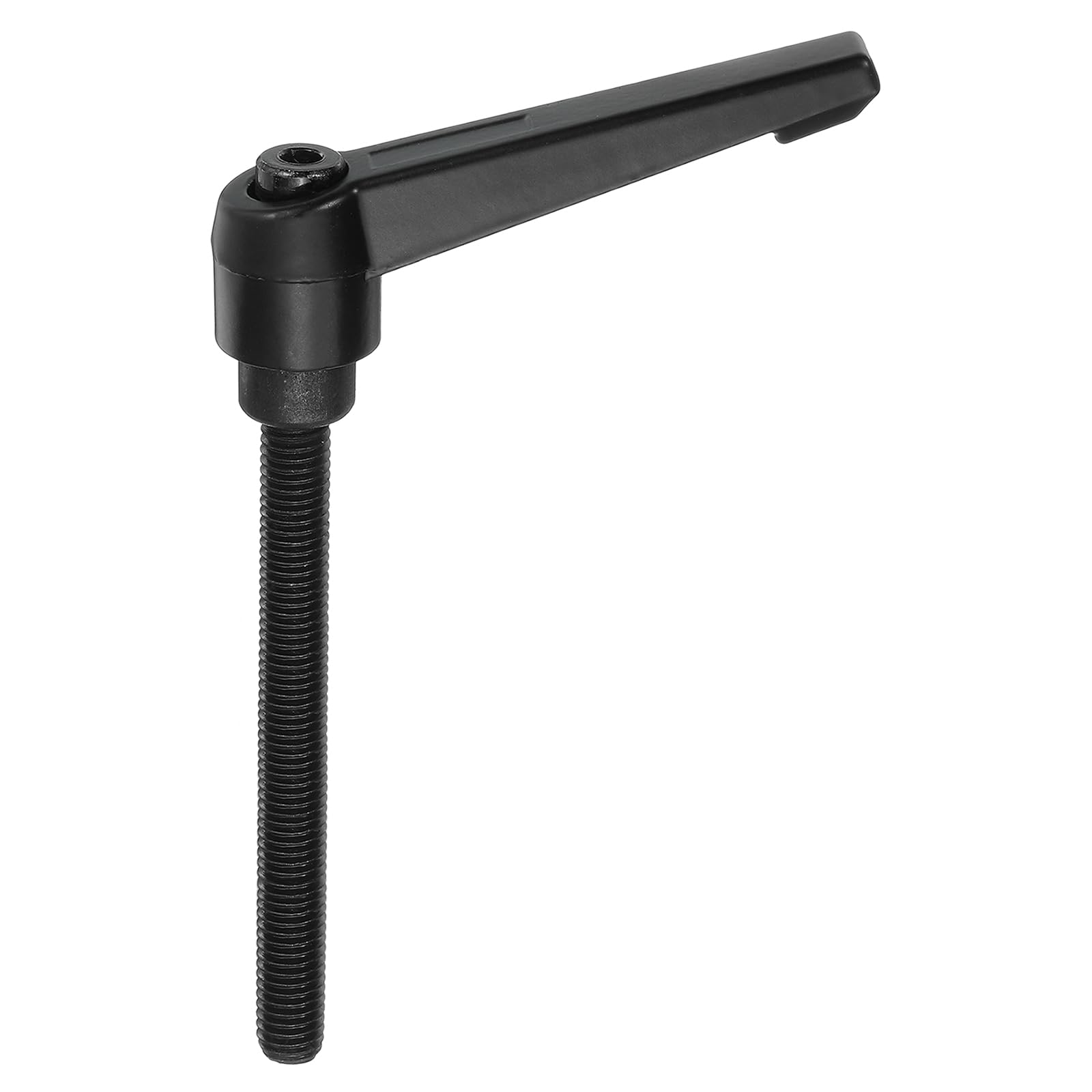 QUARKZMAN M8 x 80 mm regulowany uchwyt mocujący męski przycisk grzechotki zwalniający dźwignia blokująca, regulowana metalowa rączka do tokarki maszyn, czarna