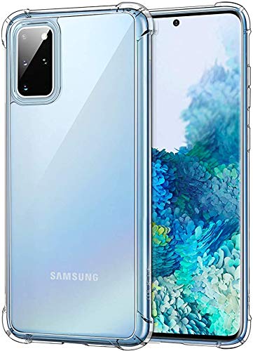 iTelker Samsung Galaxy S20 Plus/S20+ (5G) Case, 6.7-Inch, Shock Absorption TPU Rubber Gel Transparent Anti-Scratch Clear