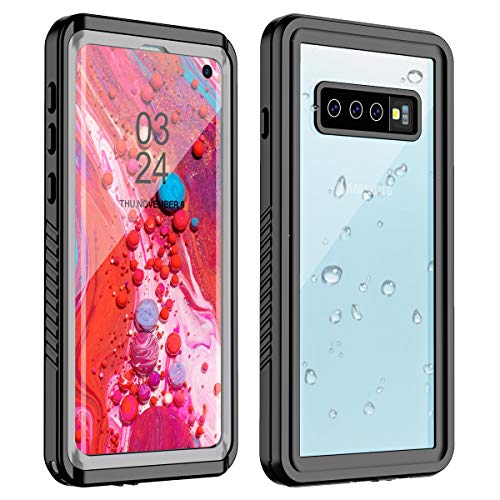 TESTGO Samsung Galaxy S10 Waterproof Case, Galaxy S10 Case IP68 Full Body Protection