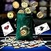 Rabihike Pair of Queens Poker Card Guard - Durable Iron Card Protector with Gold Coating, Poker Gift for Men and Women, Includes Plastic Case for Home Games and Casino Use