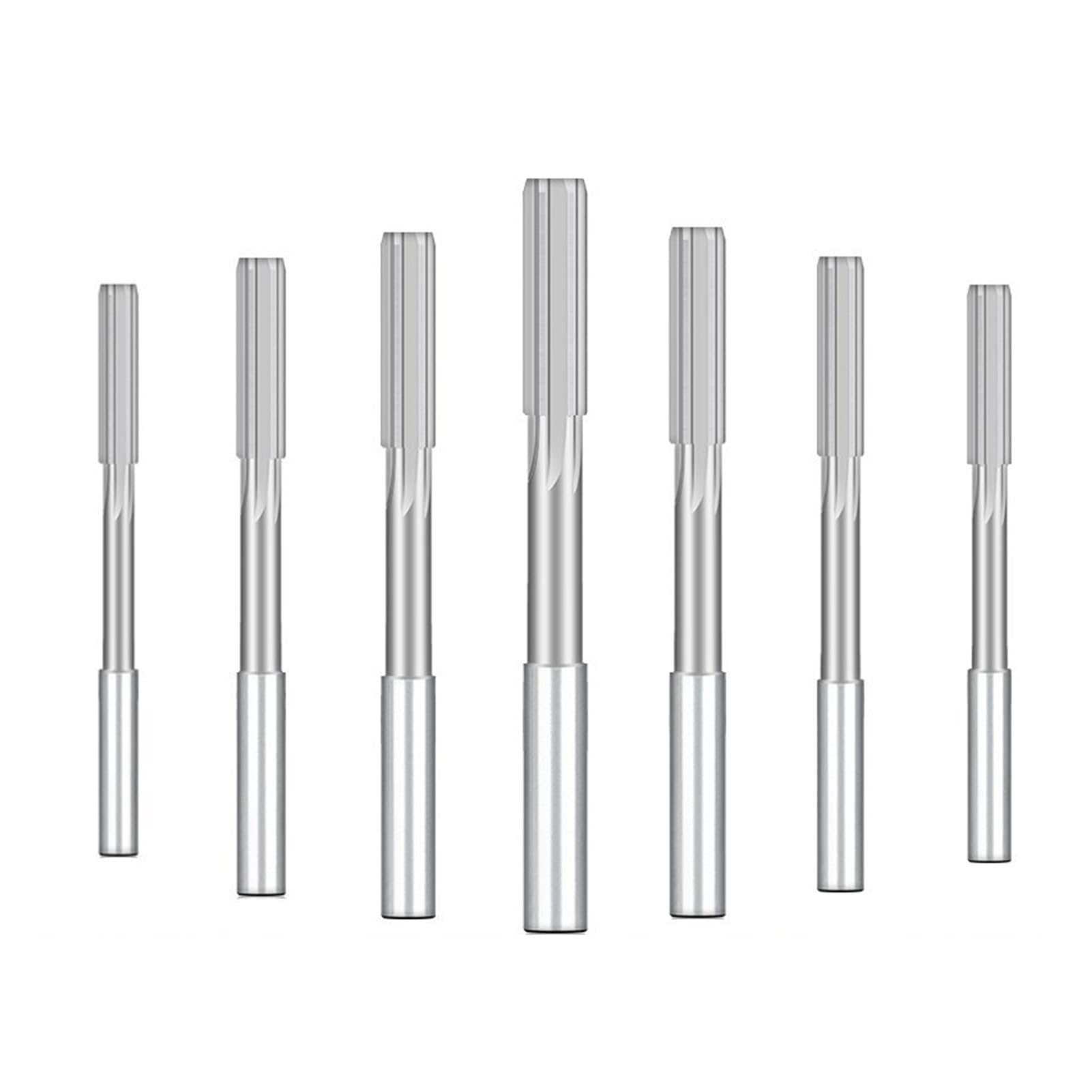 Juego de escariadores de máquina H7 HSS de 4 a 14 piezas, 2 a 12 mm, con vástago recto, aptos for fresado de metal, acero y aluminio.(9pcs 2-10mm set)