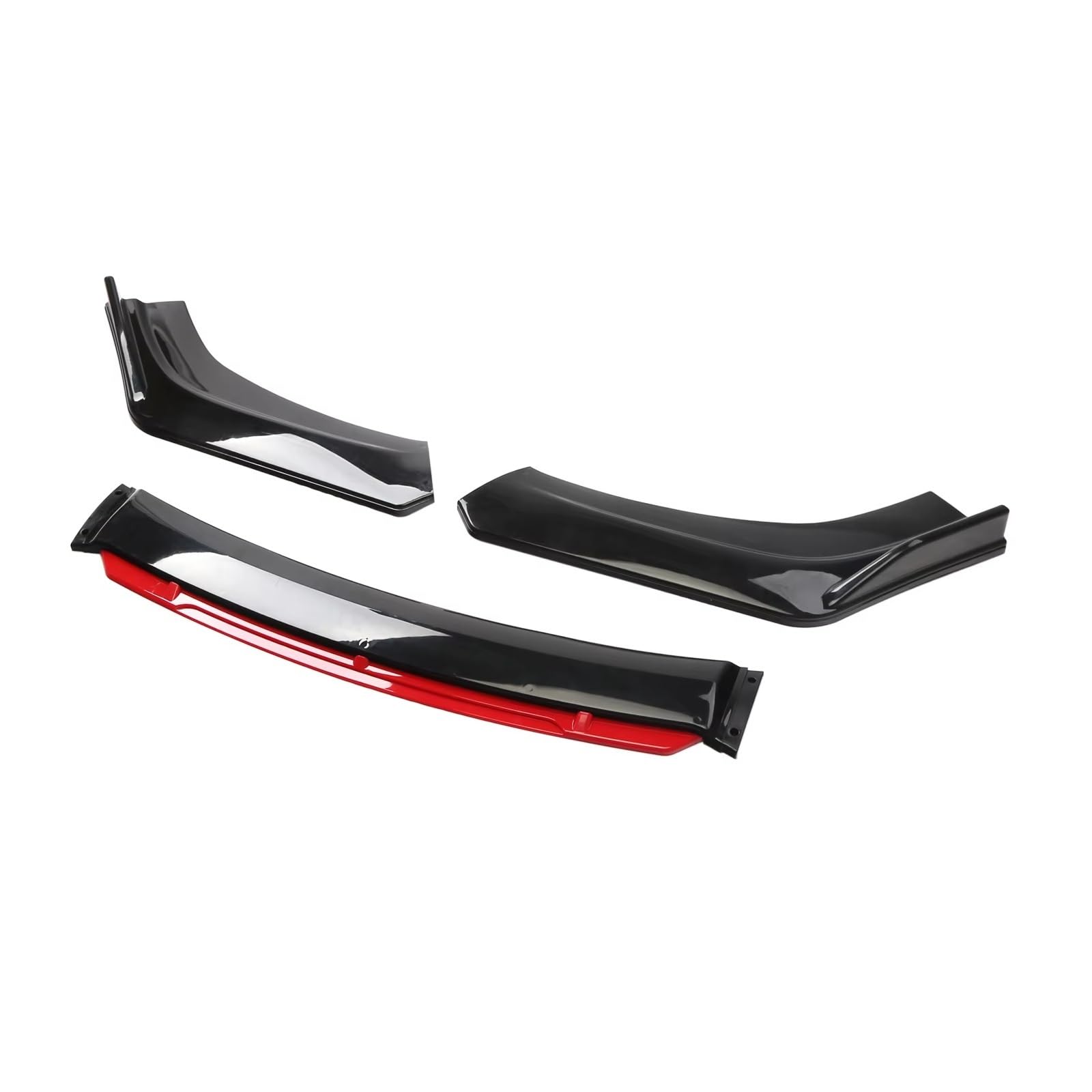 Spoiler Posteriori Ricambi Auto Paraurti Anteriore Universale Auto Kit Carrozzeria Labbro Anteriore Paraurti Anteriore Spoiler Diffusore Sotto Labbro Anteriore Spoiler Posteriore Auto(Red)