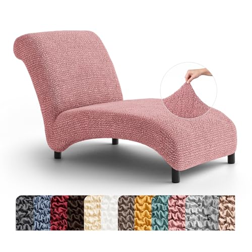 PAULATO BY GA.I.CO. PAULATO BY GA.I.CO. Stretch Chaise Lounge Slipcover 1-Piece Non-Slip – Soft Elastic Lounge Chair Covers – Furniture Protector Washable - Coral Pink (Without Armrest 24"-40" Wide) sold by Mamma Mia Covers - Amazon