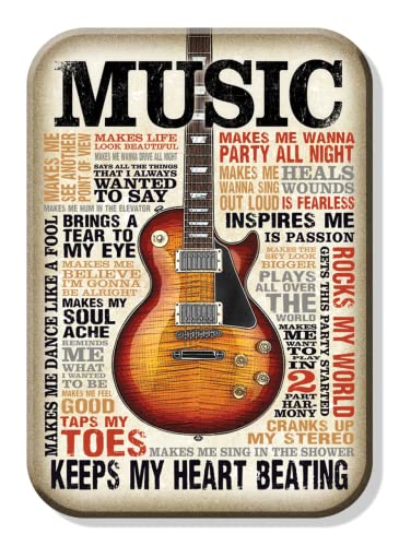 Desperate Enterprises Music Inspires Me Refrigerator Magnet - Funny Magnets