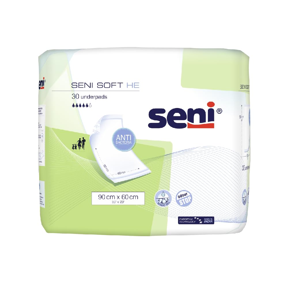 Seni Soft He Underpads - 30 Pieces (90 x 60 cm) (B077Y93BKD) Amazon Price History, Amazon Price Tracker