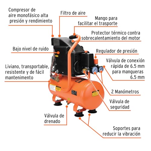 Compresor de aire Truper 10 litros 2 Imagen adicional