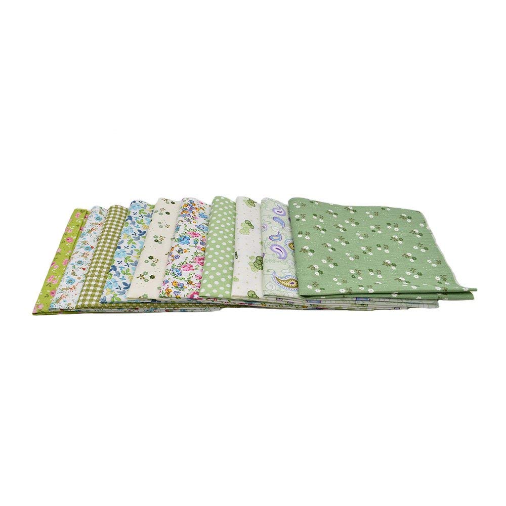10pcs 12 x 12 Inches (30cmx30cm) Print Cotton Red Series Fabric Bundle Squares Patchwork DIY Sewing Scrapbooking Quilting Pattern Artcraft