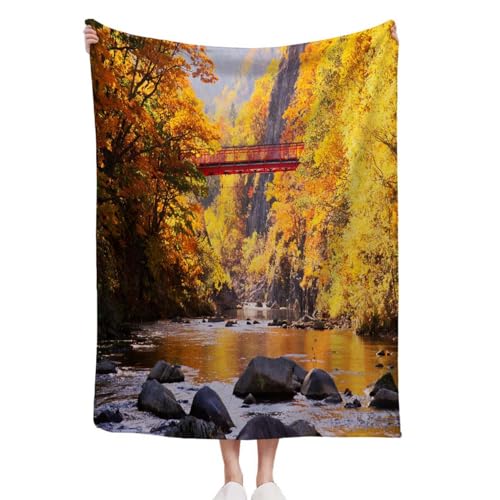 Soft Flannel Throw Blanket Late Fall Bedding Blankets Gifts for