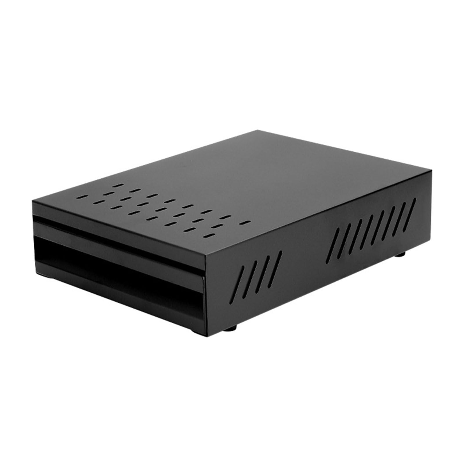 Recipiente para café para posos de café, recipiente para portafiltros, acero inoxidable, apto para todas las máquinas de café estándar (negro, 36 x 28 x 10 cm)