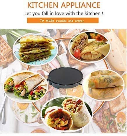 Drohneks Breadmakers Elektrischer Crêpes und Crêpe-Maker, elektrisch, mit Teigverteiler und Spatel, Antihaft-Maschine… – Bild 3