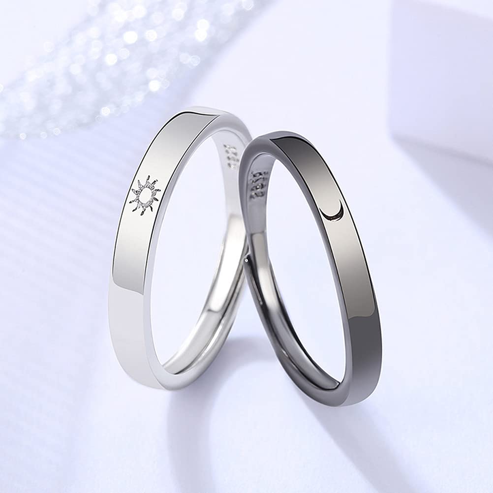 Anello da Uomo in Acciaio Inox Sole Stelle Luna Girevole Anello da Uomo in Acciaio Inox Sole Stelle Luna Girevole