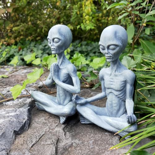 Estatua Yoga Alien Figuras Decorativas 6.3 pulgadas miniatura 6
