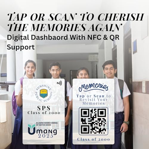 tinydabba Custom Alumni Meet Keepsake Card with NFC & QR Code by tinydabba - 4