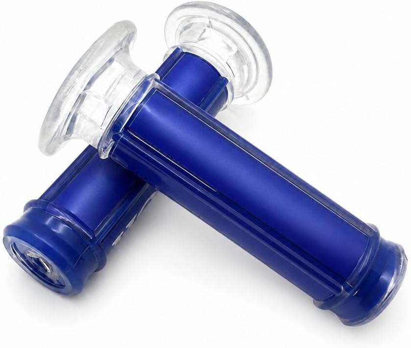 XKMT-Sport Bike Dirt Bike Grips Gel Blue Compatible with APRILLIA BMW Ducati Triumph Yamaha Polaris Offroad Dirt Bike(7/8" Left 1" Right) [B017QV913W]