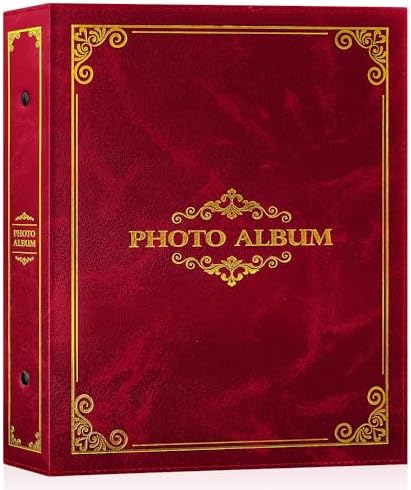 Lanpn Photo Album 6x4 Slip in, Traditional Classic 600 Pockets Photo Albums Holds Landscape and Portrait 10x15cm Picture Green
