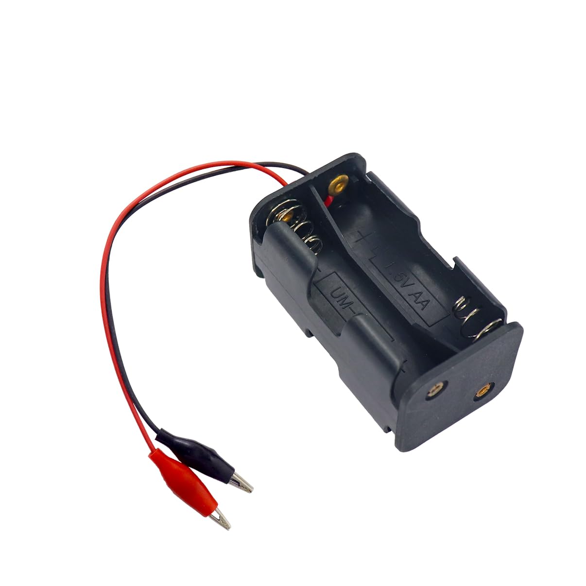 See full amazon price history chart for Electronic Spices AA 4 cells Battery Holder Hard Plastic Case with Alligator Clips (Black) (Pack of 1) (1.5V x 4 cells = 6Volt) Electronic Spices AA 4 cells Battery Holder Hard Plastic Case with Alligator Clips (Black) (Pack of 1) (1.5V x 4 cells = 6Volt) (B0CQ8NR7VT) Amazon Price History, Amazon Price Tracker