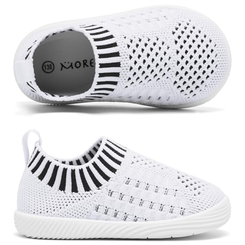 Image of MORENDL Baby Toddler Walking Socks Non-Slip Breathable Unisex Casual Sneakers