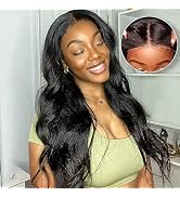 Aaliweya 5x5 Wear and Go Glueless Wigs Human Hair Pre Plucked 180 Density Hd Lace Closure Wigs Hu...