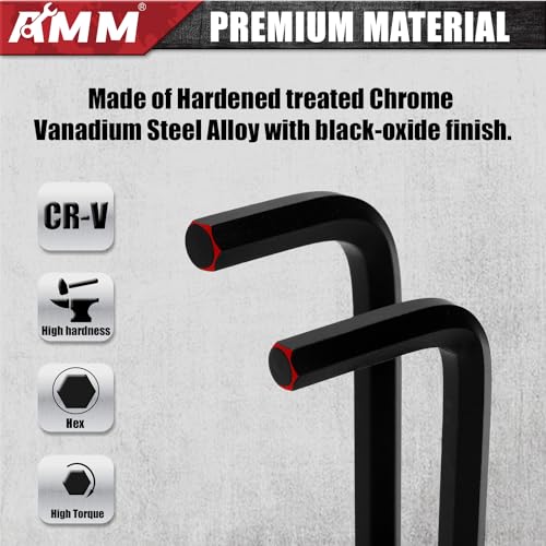 AMM 31-Piece Hex Key Wrench Set