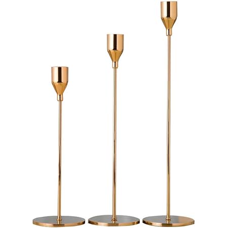 Levoberg Chandelier de Table Décoration en Fer Chandelier sur Pied Décoration Elégante pour Maison Mariage Or 24cm Levoberg Chandelier de Table Décoration en Fer Chandelier sur Pied Décoration Elégante pour Maison Mariage Or 24cm