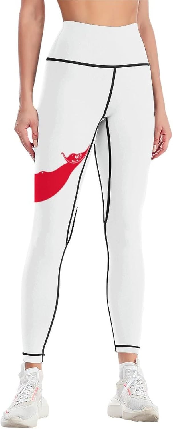 Easter Lsland-Rapa NUI Flag Yoga Pants for Women High Waist Stretch Length Fitness Running Sports Leggings Pants M