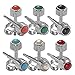 Ear Piercing Earrings Silver 6 Pairs Of 4mm Colored Pearl 16ga Stainless Steel Studex Studs Hypoallergenic