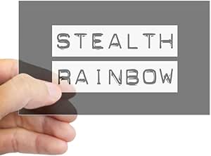 Amazon.com: Sticker Clear (Rectangle) Stealth Rainbow Gay Pride Flag