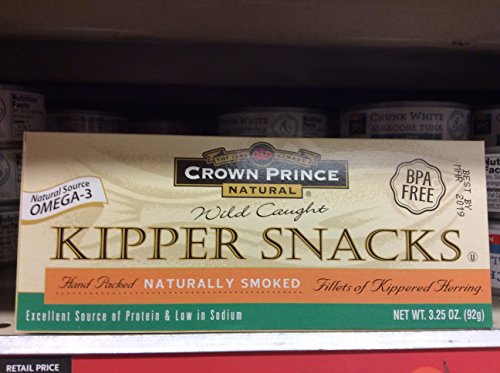 Crown Prince Natural Wild Caught Kipper Snacks (Pack of 3)