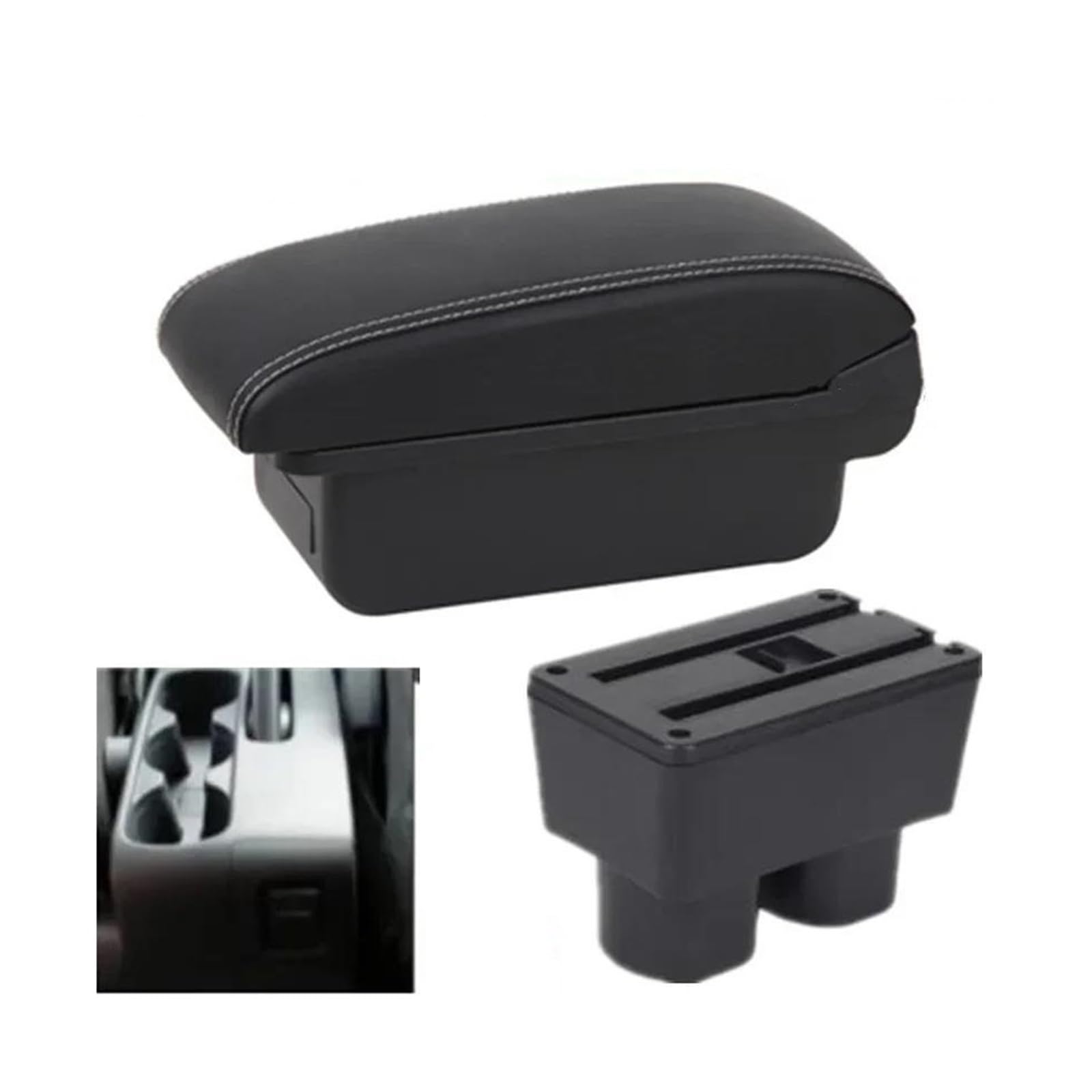 Car Armrest Center Storage Box For TOYOTA For RUSH For Avanza For Rush Interior Parts Car Accessories Armrest Box(A3 white line No USB)