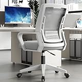 椅子 人体工学設計 在宅ワーク 10 色選択エルゴノミックオフィスチェア 360 度回転 座面昇降 通気メッシュ・ラテックスクッション 耐荷重 90KG