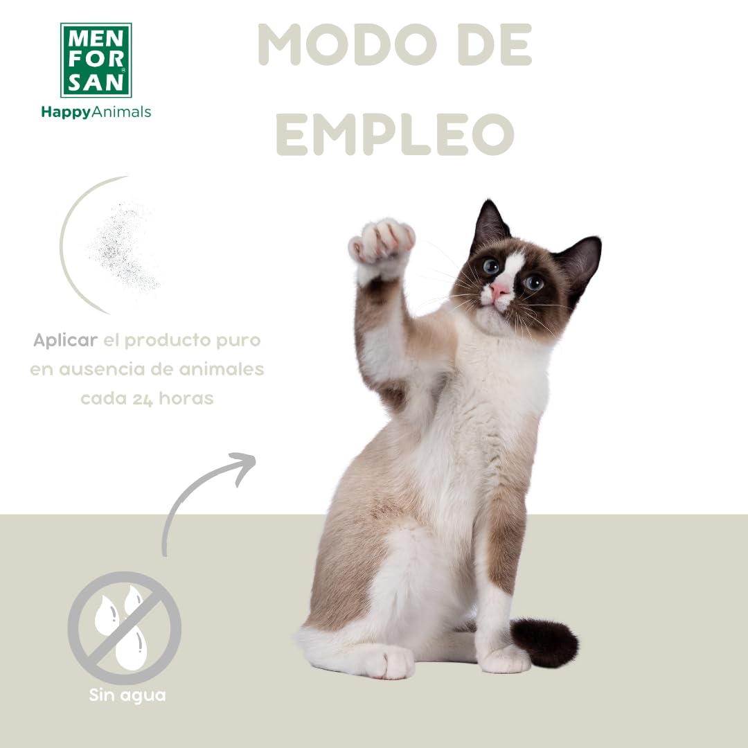 MENFORSAN Insecticida para el entorno de Gatos | No Mancha | Pulverizador | 250 ml
