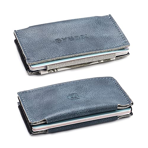 Image of Minimalist Slim Wallet Credit Card Holders - Elastic Small Front Pocket Wallet For Men Women