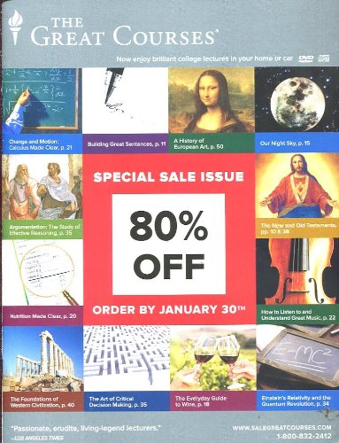 The Great Courses Catalog 2013 Learn A Subject While Sitting In